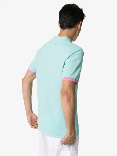 Shop Vilebrequin Palatin Short Sleeve Polo Shirt In Blue