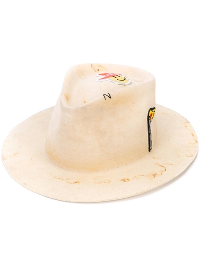 Shop Nick Fouquet Fedora Hat - Neutrals