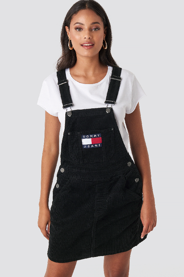 TOMMY JEANS 90s Dungaree Dress LIGHT DENIM BLUE TOMMY JEANS, 48% OFF