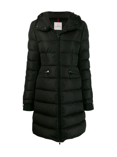 Shop Moncler Betulong Long Puffer Coat In Black