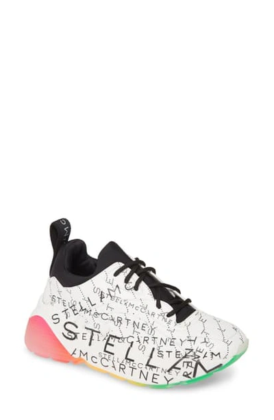 Shop Stella Mccartney Eclypse Logo Sneaker In White Script