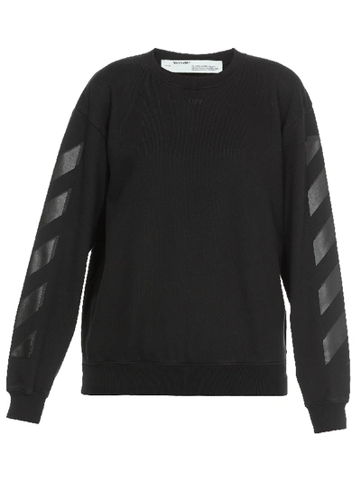 Shop Off-white Diagonal Sweatshirt In Black Black