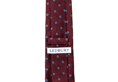 Shop Ledbury Men's Wine Bateman Tie Silk In Multicolor