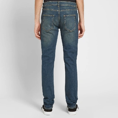 Shop Saint Laurent Skinny Fit Low Waist Jean In Blue