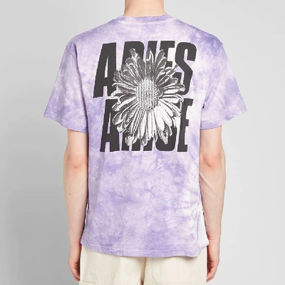 Shop Aries X I-d Flower Tie-dye Tee In Purple
