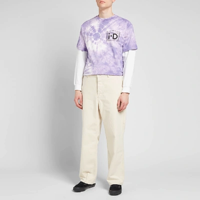 Shop Aries X I-d Flower Tie-dye Tee In Purple