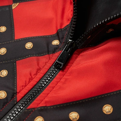 Shop Versace Harness Nylon Track Jacket In Red
