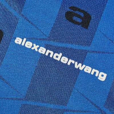 Shop Alexander Wang Long Sleeve Soccer Jersey In Blue