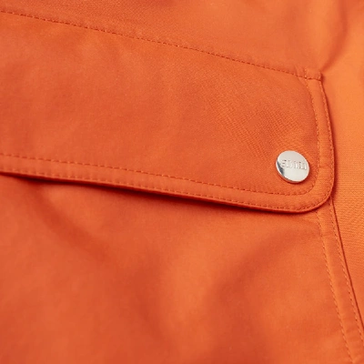 Shop Ami Alexandre Mattiussi Ami Patch Pocket Bonded Parka In Orange