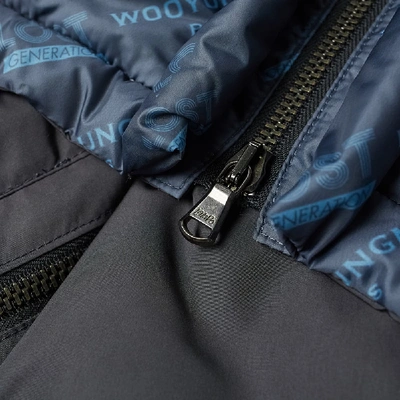 Shop Wooyoungmi All Over Logo Gilet In Blue