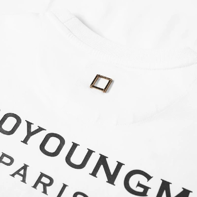 Shop Wooyoungmi Long Sleeve Back Logo Tee In White