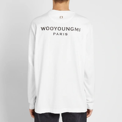 Shop Wooyoungmi Long Sleeve Back Logo Tee In White