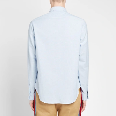Shop Gucci Loved Oxford Shirt In Blue