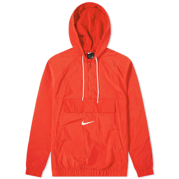 nike taped swoosh popover jacket