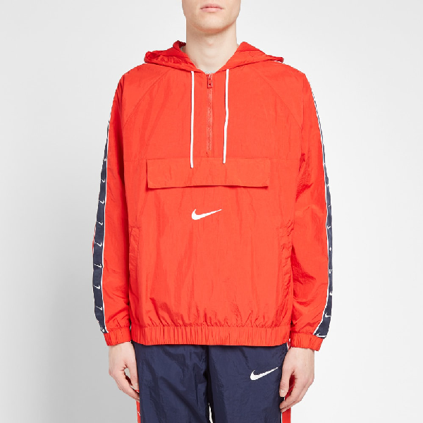 nike taped swoosh popover jacket