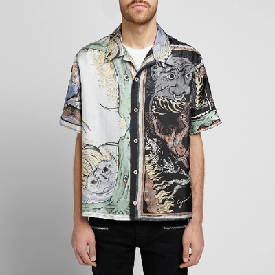 Shop Givenchy Icarus Silk Hawaiian Shirt In Multi