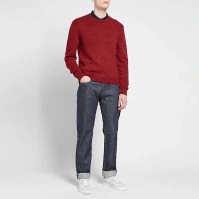 Shop Apc A.p.c. Down Crew Knit In Red