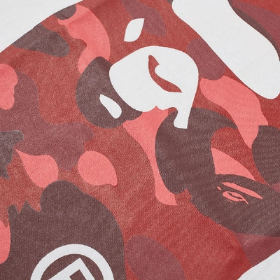 Shop A Bathing Ape Colour Camo Big Ape Head Tee In White