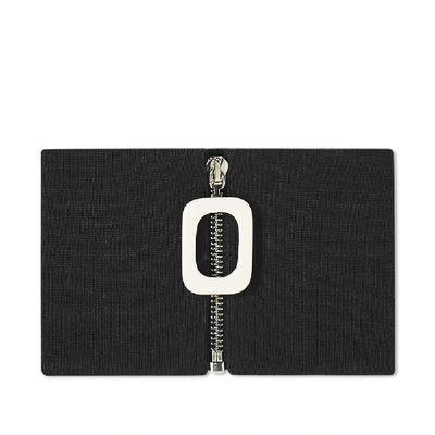 Shop Jw Anderson Zip Neckband In Black