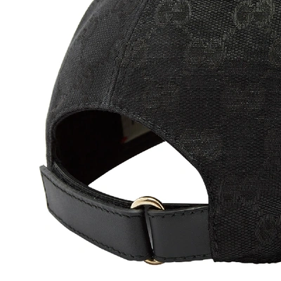 Shop Gucci Gg Jacquard Baseball Cap In Black
