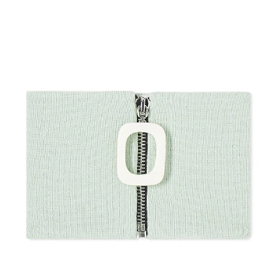 Shop Jw Anderson Zip Neckband In Green