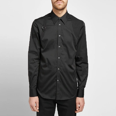 Shop Alexander Mcqueen Classic Harness Shirt In Black