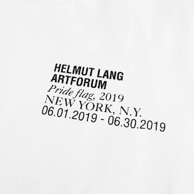 Shop Helmut Lang X Artforum Tee In White