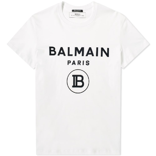 balmain logo tee