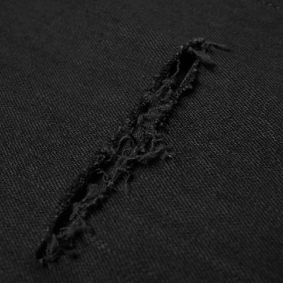 Shop Balmain Skinny Distressed Jean In Black