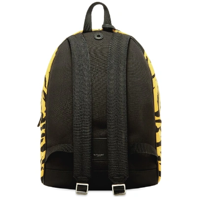 Shop Saint Laurent Zebra City Backpack In Yellow