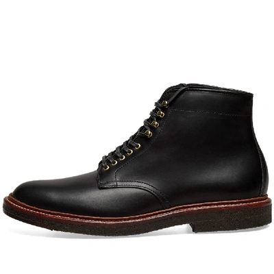 Shop Alden Shoe Company Alden Round Toe Boot In Black