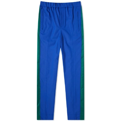 Shop Kenzo Tapered Cropped Sideband Pant In Blue