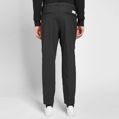Shop Kenzo Tapered Cropped Sideband Pant In Black