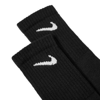 Shop Nike Everyday Cushion Crew Sock - 3 Pack In Black