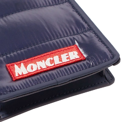 Shop Moncler Shoulder Strap Phone Case In Blue