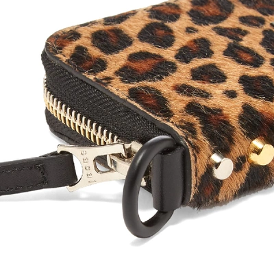 Shop Sacai X Porter-yoshida & Co. Leopard Wallet In Brown