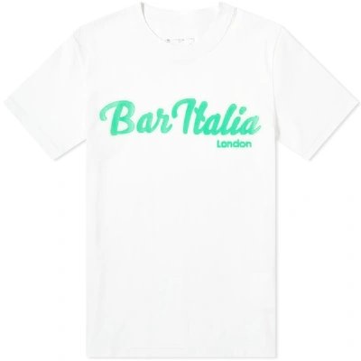 Shop Sacai Bar Italia T-shirt In White