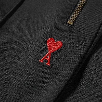 Shop Ami Alexandre Mattiussi Ami Heart Logo Track Pant In Black