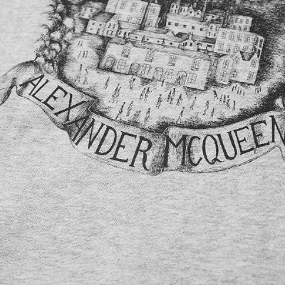 Shop Alexander Mcqueen Skull Print Tee In Grey
