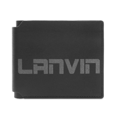 Shop Lanvin Logo Billfold Wallet In Black