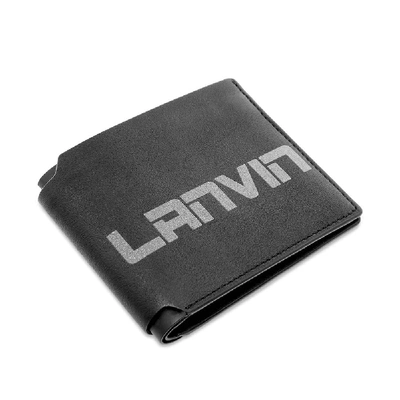 Shop Lanvin Logo Billfold Wallet In Black