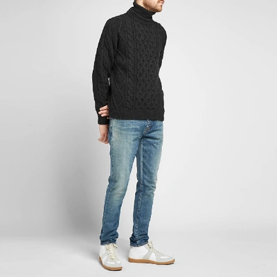 Shop Alanui Fisherman Crew Knit In Black