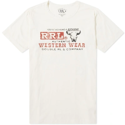 Shop Rrl Western Wear Tee In White