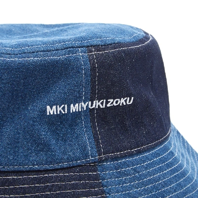 Shop Mki Denim Bucket Hat In Blue