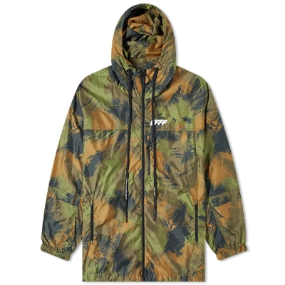 Shop Off-white Paintbrush Windbreaker In Green