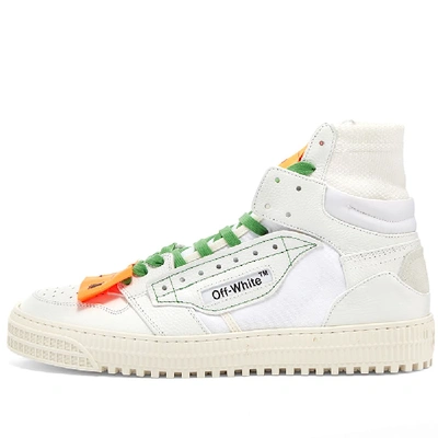 Shop Off-white Off Court Leather Hi Sneaker