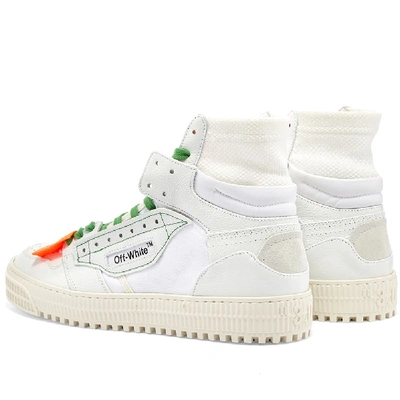 Shop Off-white Off Court Leather Hi Sneaker