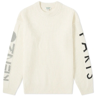 Shop Kenzo Paris Crew Knit In White