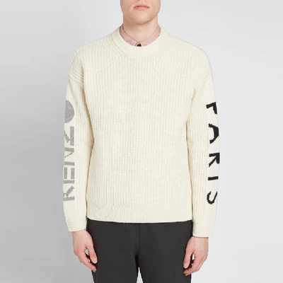 Shop Kenzo Paris Crew Knit In White