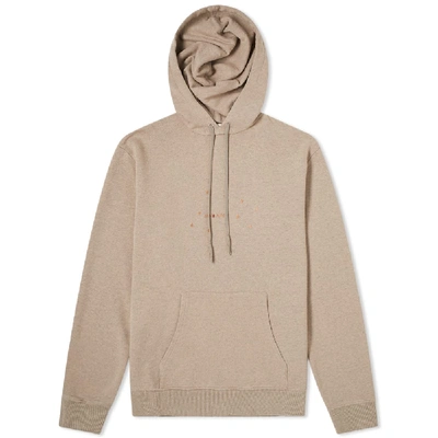 Shop Saint Laurent Stars Archive Logo Hoody In Brown